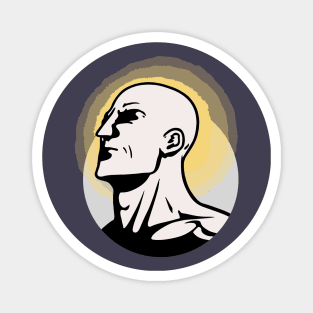 Bald Man || Vector Art Illustrator Magnet